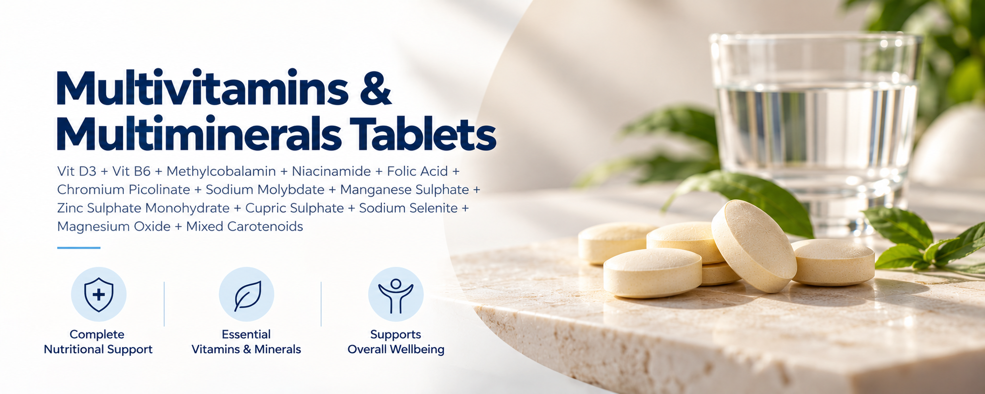 Multivitamin and Multimineral Tablets Manufacturer in India